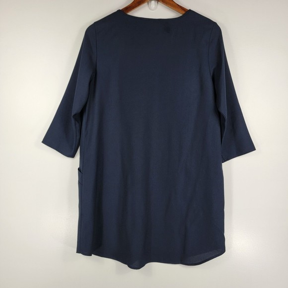 Eclair Size Small Womens Dark Blue Tunic Pockets - Picture 5 of 6